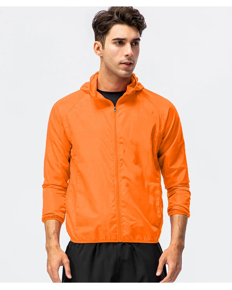Unisex Waterproof Windbreaker Jacket – Sun Protection & Outdoor Use